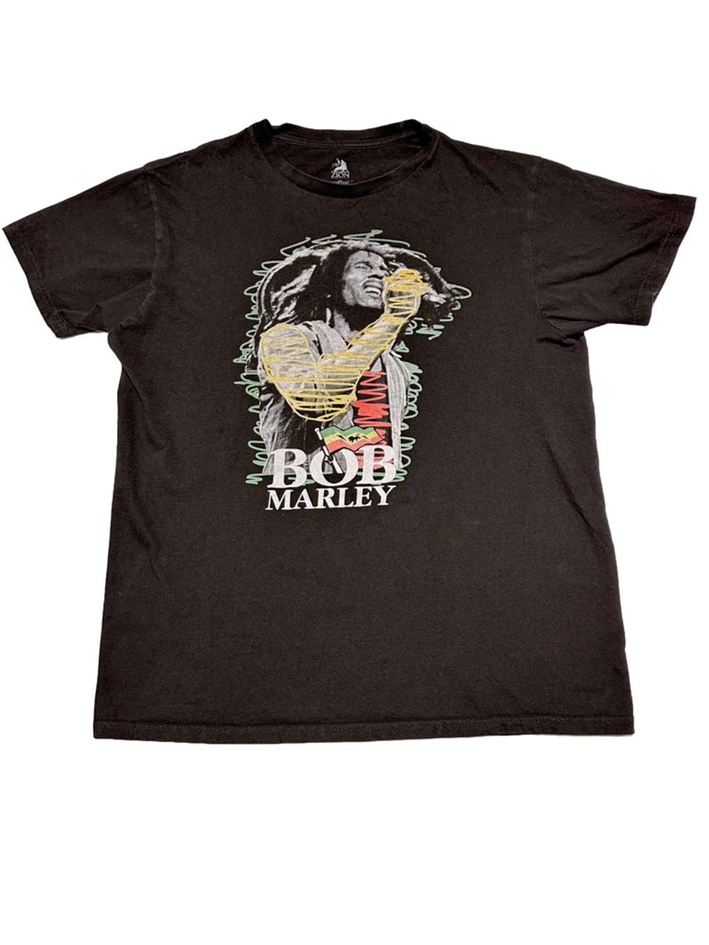 BOB MARLEY Zion Graphic Band Tee Reggae Rasta Music Streetwear